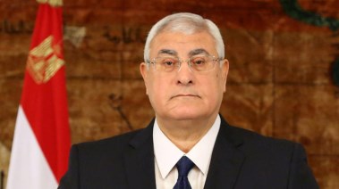  المستشار عدلي منصور رئيس الجمهورية السابق