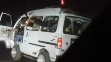 مقطع من الفيديو المتداول لشخص يستعرض بسيارته في القليوبية 