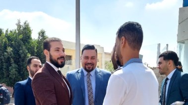 عبدالله رشدي مع محرر تليجراف مصر 