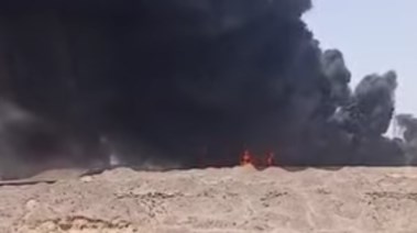 حريق مصنع الصف بالجيزة
