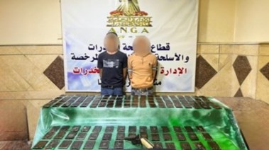المضبوطات مع عنصرينن إجراميين 