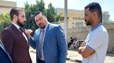 عبدالله رشدي مع محرر تليجراف مصر
