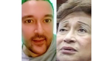 نوال الجدوي وحفيدها عمرو 