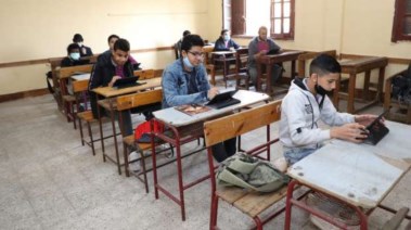 طلاب أثناء الامتحان - أرشيفية