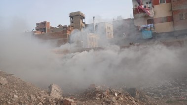 جانب من الحريق 