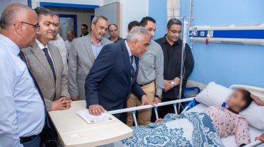 جانب من زيارة رئيس جامعة طنطا 