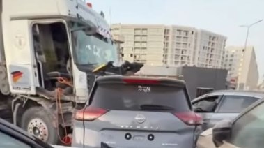 حادث معرض سيارات القطامية