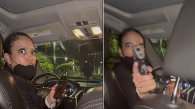 سائقة أوبر تشهر سلاحاً في وجه مغنية راب أمريكية