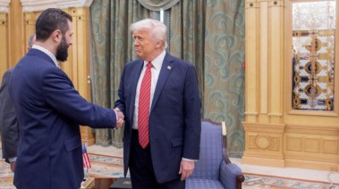 الرئيس الأمريكي دونالد ترامب، والرئيس السوري أحمد الشرع