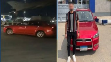 المتهم والسيارة المضبوطة 