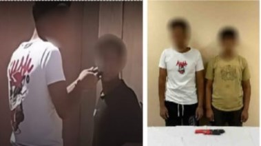 المتهمين وجانب من الواقة 