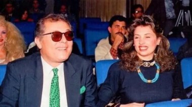 محمود عبدالعزيز وزوجته الأولى جيجي زويد