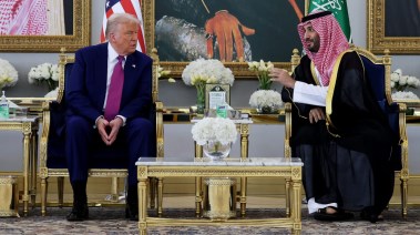 ولي العهد السعودي الأمير محمد بن سلمان والرئيس الأمريكي دونالد ترامب