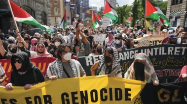 نظاهرات مؤيدة لفلسطين