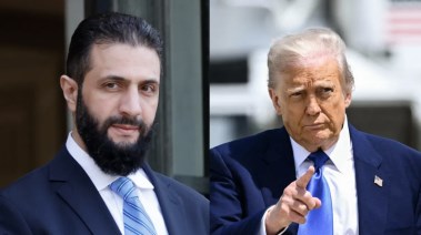 الرئيس الأميركي دونالد ترامب والرئيس السوري أحمد الشرع