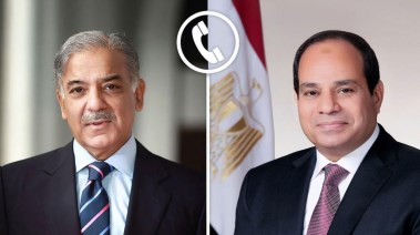  الرئيس عبدالفتاح السيسي ورئيس الوزراء الباكستاني شهباز شريف
