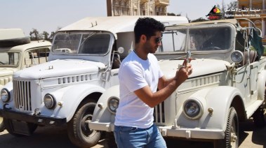 النجم العالمي مينا مسعود من جانب زيارته لمدينة الإنتاج الإعلامي 
