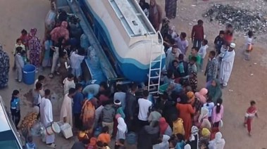 قطع المياة عن منطقه السادات باسوان