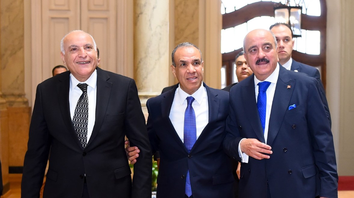 وزراء خارجية مصر وتونس والجزائر