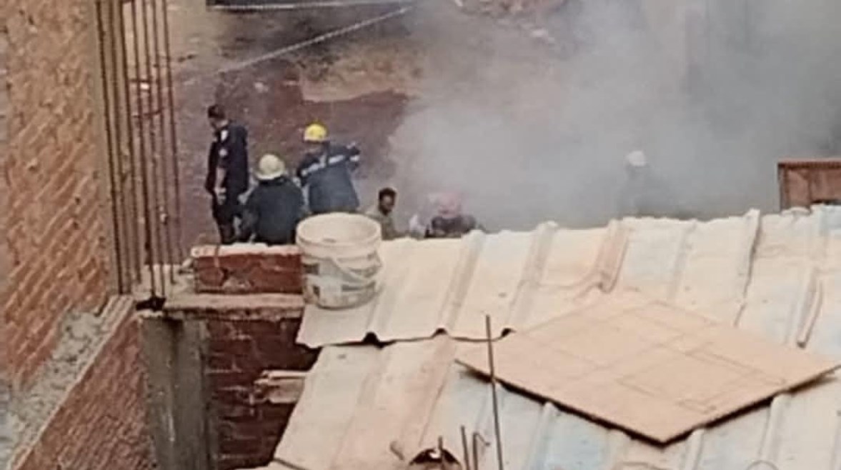 حريق هائل في مصنع كرتون بالسلام حريق هائل في مصنع كرتون بالسلام