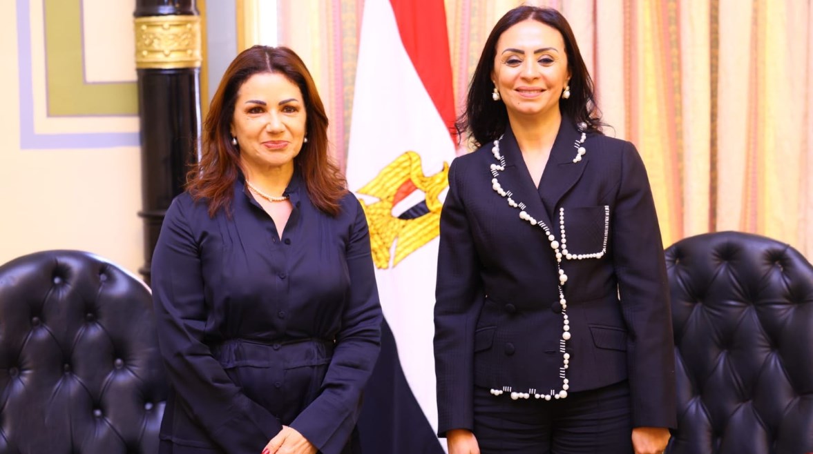وزيرة التضامن الاجتماعي الدكتورة مايا مرسي، وحنين السيد وزيرة الشؤون الاجتماعية بالجمهورية اللبنانية وزيرة التضامن الاجتماعي الدكتورة مايا مرسي، وحنين السيد وزيرة الشؤون الاجتماعية بالجمهورية اللبنانية