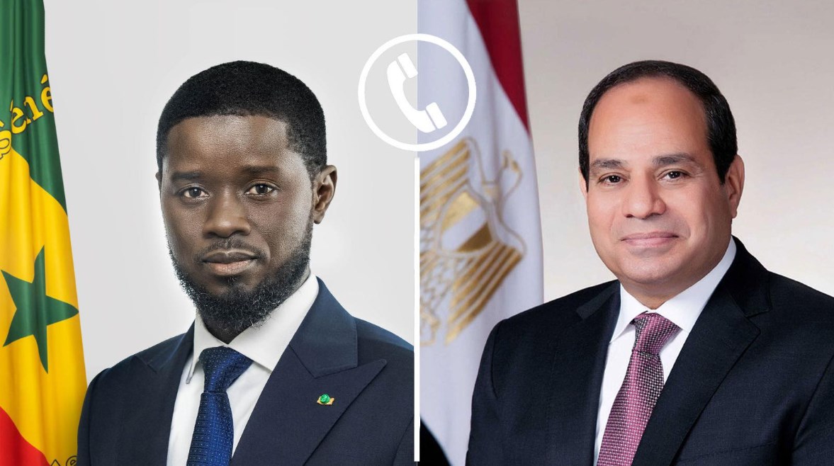 الرئيس عبد الفتاح السيسي، والرئيس السنغالي باسيرو فايي الرئيس عبد الفتاح السيسي، والرئيس السنغالي باسيرو فايي