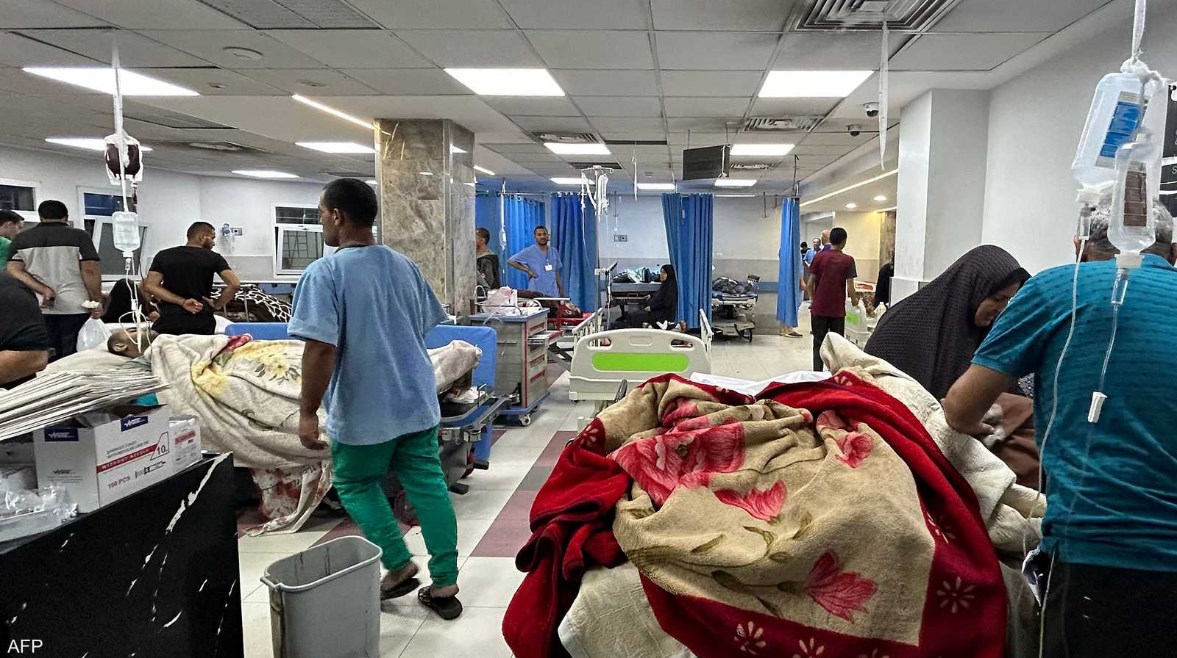 أحد مستشفيات قطاع غزة أحد مستشفيات قطاع غزة