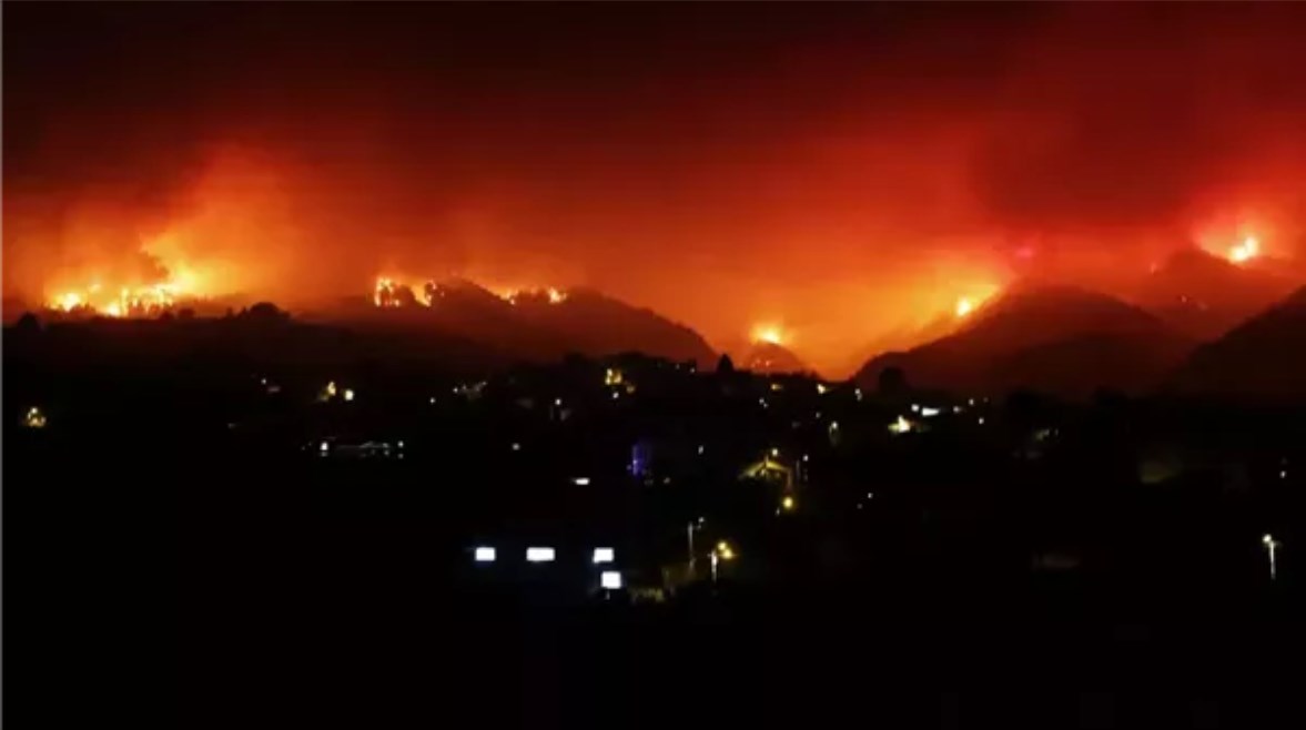 حرائق تلتهم غابات الجبل الأخضر في ليبيا حرائق تلتهم غابات الجبل الأخضر في ليبيا