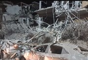 المبنى الإسرائيلي المصاب