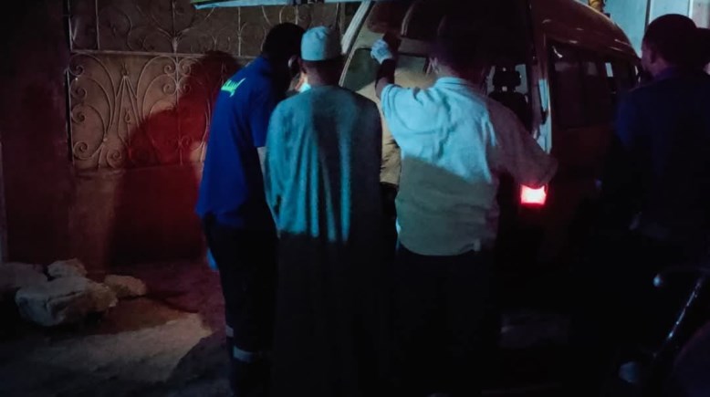 نقل الجثمان للمستشفى 