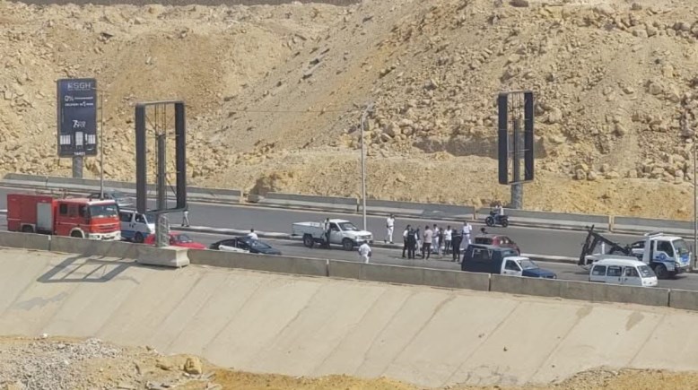 جانب من الحادث 