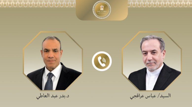 وزير الخارجية والهجرة بدر عبدالعاطي ونظيرة الإيراني عباس عراقجي