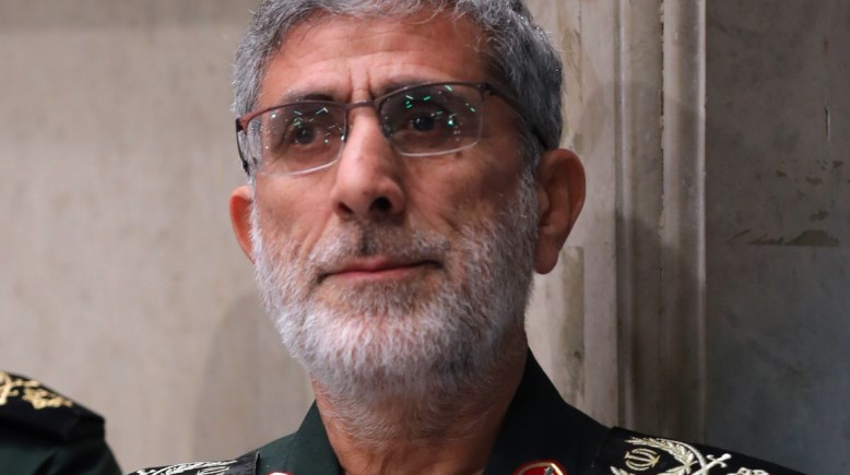 قائد فيلق القدس الإيراني، إسماعيل قاآني
