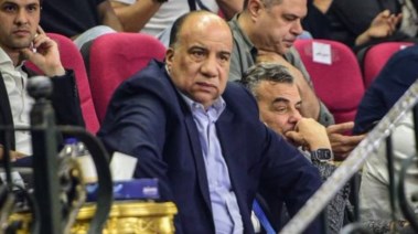  محمد مصيلحي خلال لقاء دوري السوبر بين الأهلي والاتحاد