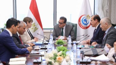 جانب من لقاء وزير الصحة الدكتور خالد عبدالغفار