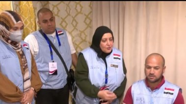 جانب من مرور البعثة الطبية على الحجاج