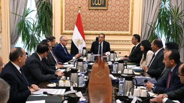 رئيس الوزراء، مصطفى مدبولي خلال اجتماعه اليوم