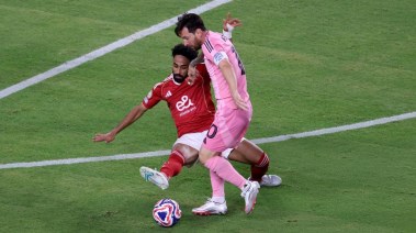 جانب من مباراة الأهلي وإنتر ميامي 
