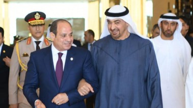 رئيس دولة الإمارات العربية المتحدة،الشيخ محمد بن زايد والرئيس السيسي