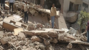 عقار شبرا مصر المنهار