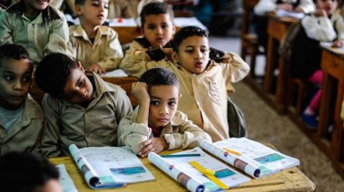 طلاب الصف السادس الابتدائي