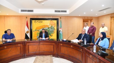 محافظة الفيوم أثناء اعتماد نتيجة الشهادة الإعدادية
