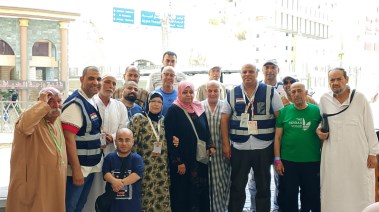 مشاهد من داخل الحرم.. حجاج وزارة الداخلية من بورسعيد يشيدون بالخدمات ويستعدون لوقفة عرفات