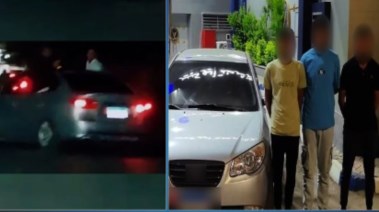 المتهمين وجانب من الواقعة 