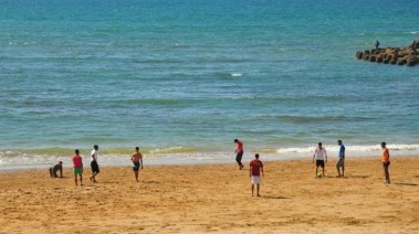 أحد شواطئ مدينة الدار البيضاء