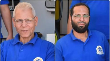 المسعف وحيد عبد المنعم محمد، وفني القيادة حسن محمد حسن