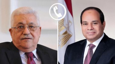 الرئيس عبد الفتاح السيسي ، و الرئيس الفلسطيني محمود عباس