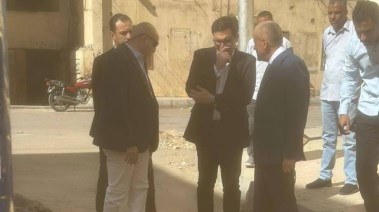 وزير الثقافة أمام موقع التنقيب عن الآثار 