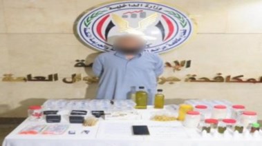 المتهم والمضبوطات 