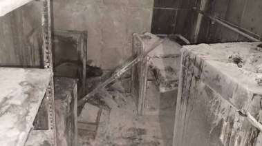 حريق مستشفى البدرشين المركزي 